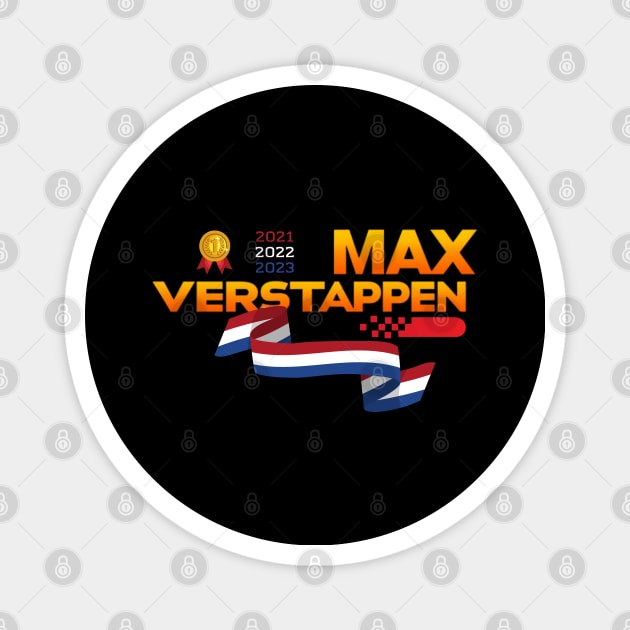 Max Verstappen, formula 1 driver, F1 champion Magnet by Pattyld